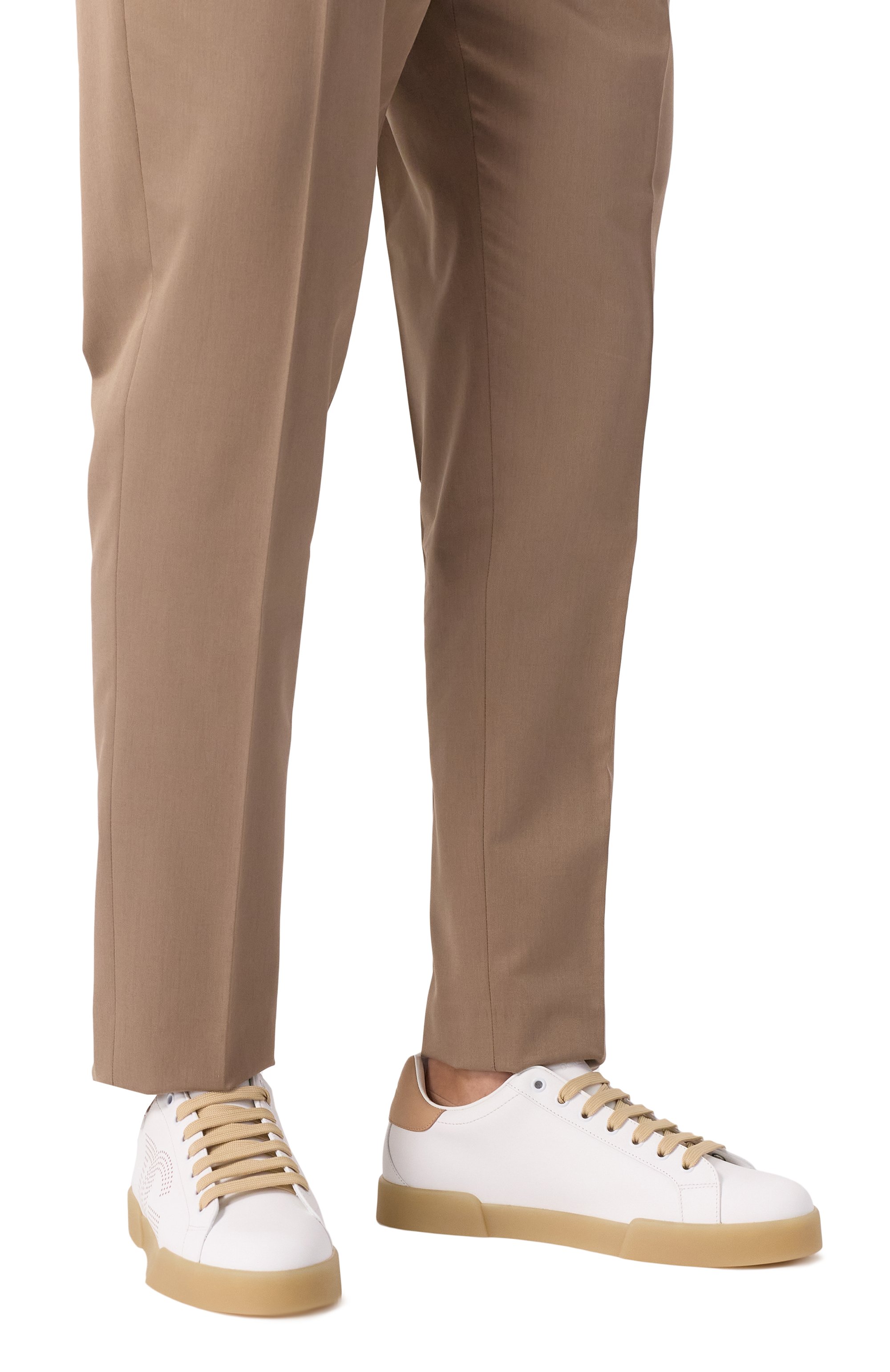 Кожаные кеды portofino DOLCE & GABBANA, арт. CS2277/A9U73, фото 3