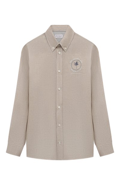 Льняная рубашка BRUNELLO CUCINELLI, арт. BM633C305C