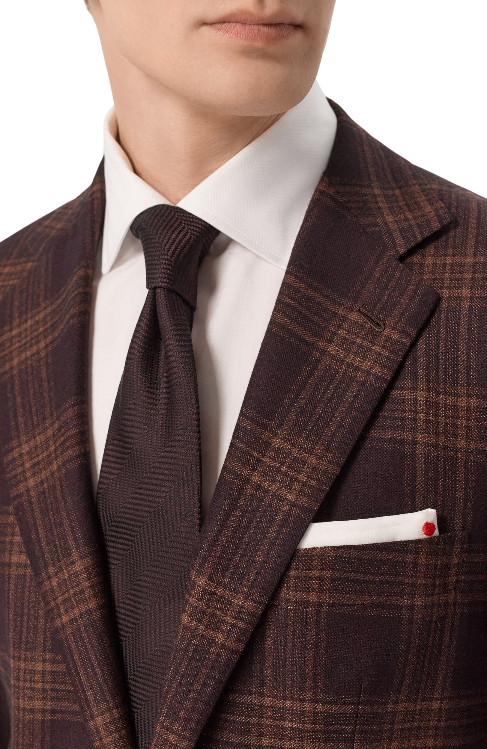 Шерстяной пиджак KITON темно-коричневого цвета по цене 747000 руб., арт. UG81K0124I, фото 5 Шерстяной пиджак KITON, арт. UG81K0124I, фото 5