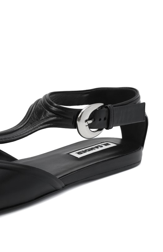 Кожаные балетки Mary Jane Jil Sander J16WP0131-P8226 Чёрный  J16WP0131-P8226 Фото 7