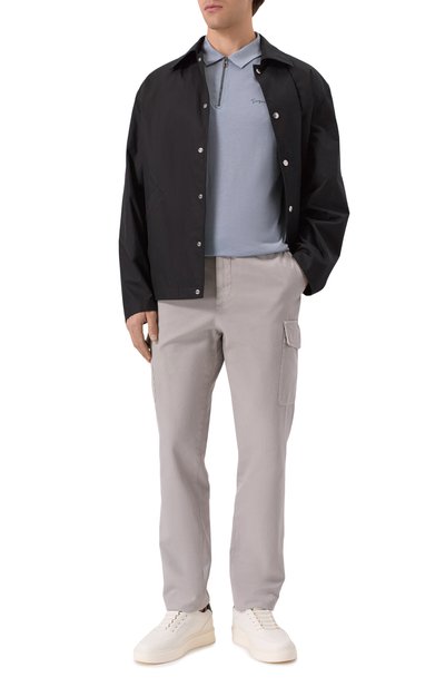 Поло из лиоцелла и хлопка GIORGIO ARMANI, арт. 3DSF53/SJCBZ, фото 2