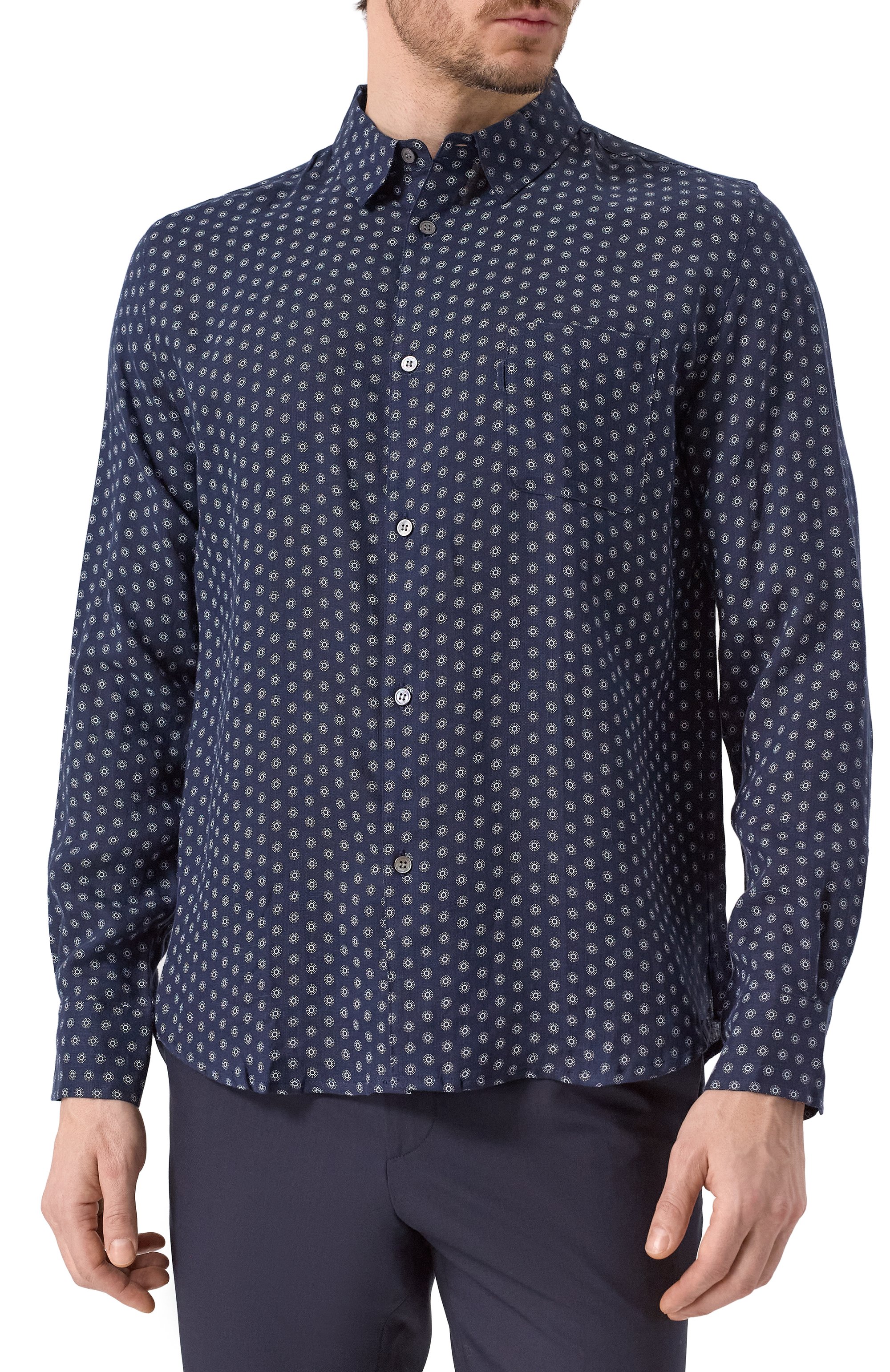 Льняная рубашка DEREK ROSE, арт. 9820/MILA012, фото 3