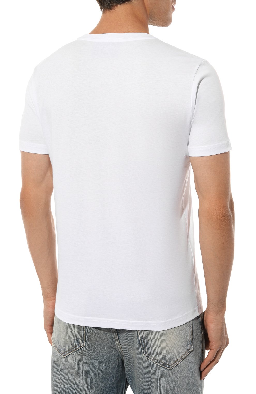 Хлопковая футболка ICEBERG белого цвета по цене 19150 руб., арт. 19E I1P0/F01B/6301, фото 4 Хлопковая футболка ICEBERG, арт. 19E I1P0/F01B/6301, фото 4