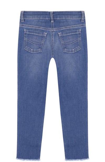 Джинсы с фигурной прострочкой и бахромой CHLOÉ, арт. C14539/14A, фото 2