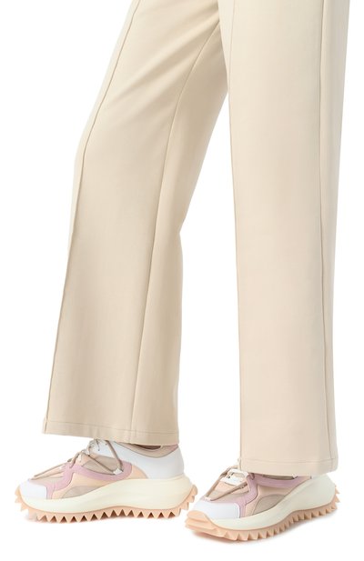 Комбинированные кроссовки running double laces VIC MATIE светло-розового цвета по цене 41650 руб., арт. 1G3202D_D22BQETI12, фото 3 Комбинированные кроссовки running double laces VIC MATIE, арт. 1G3202D_D22BQETI12, фото 3