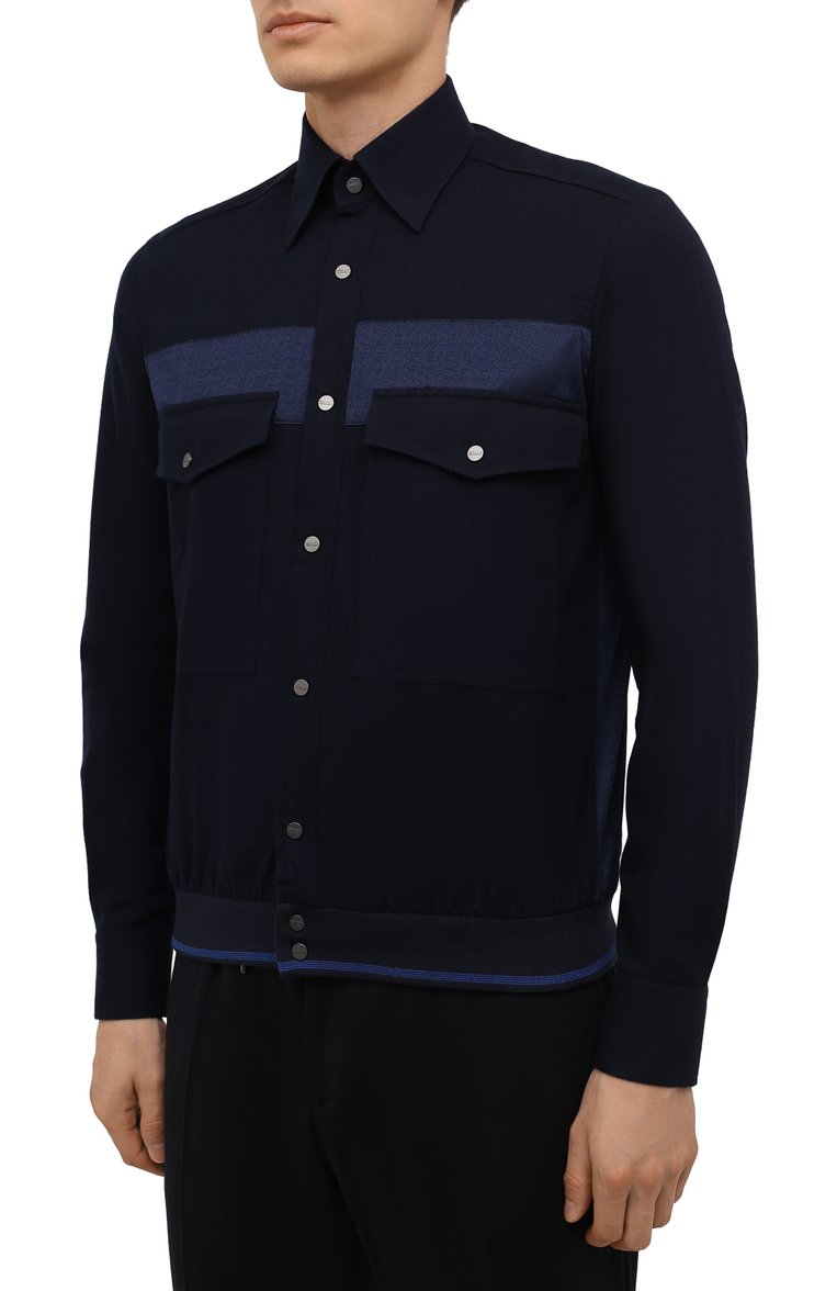 Рубашка хлопка и кашемира ZILLI SPORT, арт. MFW-4050-1649/ZS4092, фото 3