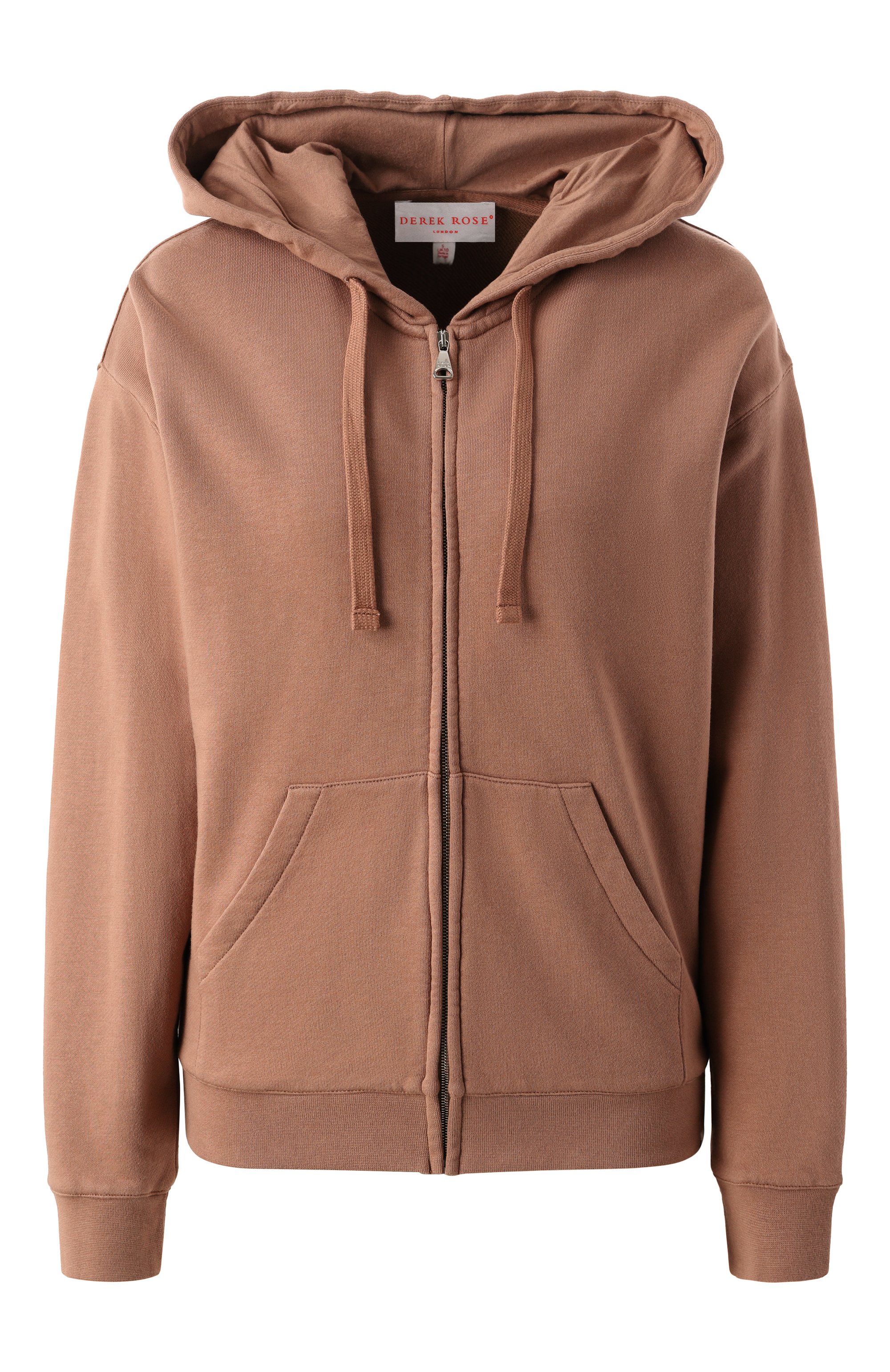 Хлопковая толстовка DEREK ROSE светло-коричневого цвета по цене 45600 руб., арт. 1524/QUIN001, фото 1 Хлопковая толстовка DEREK ROSE, арт. 1524/QUIN001, фото 1