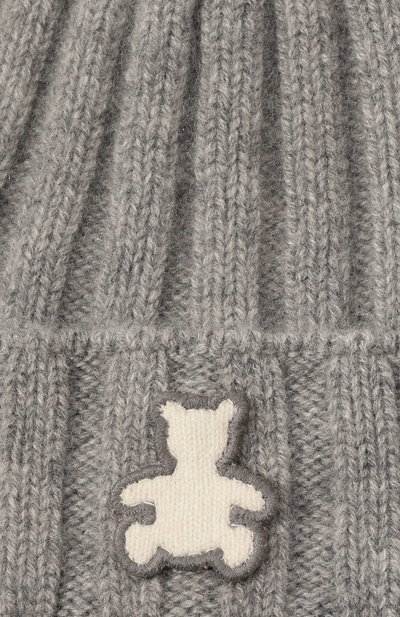 Кашемировая шапка BRUNELLO CUCINELLI серого цвета по цене 20900 руб., арт. B22M90030V, фото 3 Кашемировая шапка BRUNELLO CUCINELLI, арт. B22M90030V, фото 3