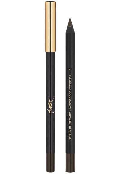 Женский карандаш для глаз dessin du regard waterproof, 02 brun danger YSL, арт. 3614271269638