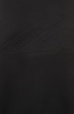 Женский хлопковый пуловер DSQUARED2 черного цвета, арт. S80HA0018/D13109 | Фото 6 (Материал внешний: Хлопок; Рукава: Длинные; Длина (для топов): Стандартные; Женское Кросс-КТ: Пуловер-одежда; Стили: Кэжуэл)