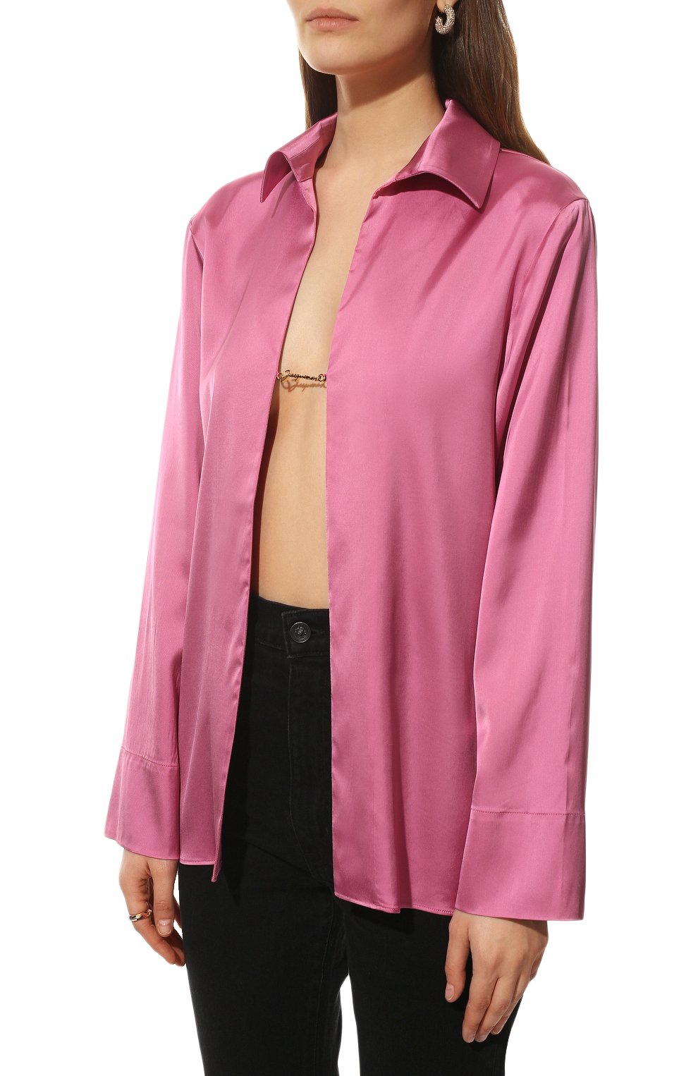 Атласная блузка JACQUEMUS, арт. 213SH103-1000, фото 3