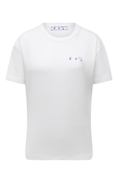 Женская хлопко вая футболка OFF-WHITE, арт. 0WAA089S21JER001