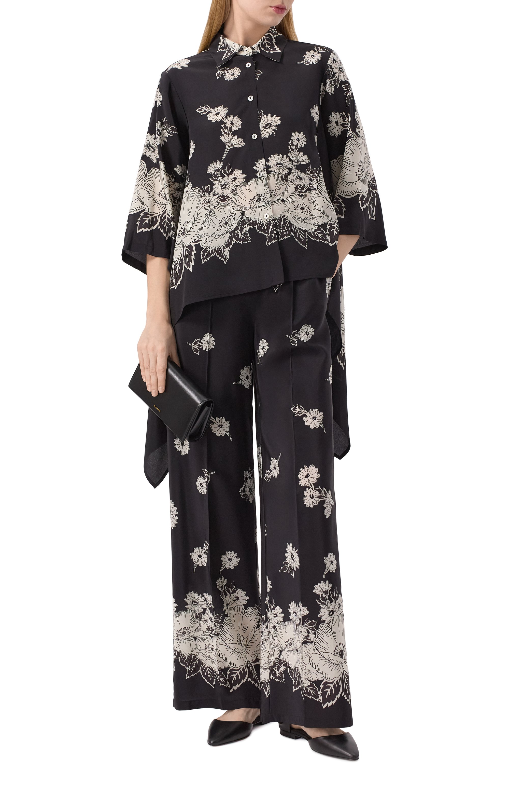 Шелковые брюки P.A.R.O.S.H., арт. D232299, фото 2