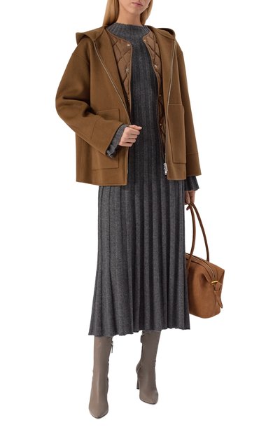 Шерстяное полупальто 12 STOREEZ коричневого цвета по цене 45000 руб., арт. 133362, фото 2 Шерстяное полупальто 12 STOREEZ, арт. 133362, фото 2