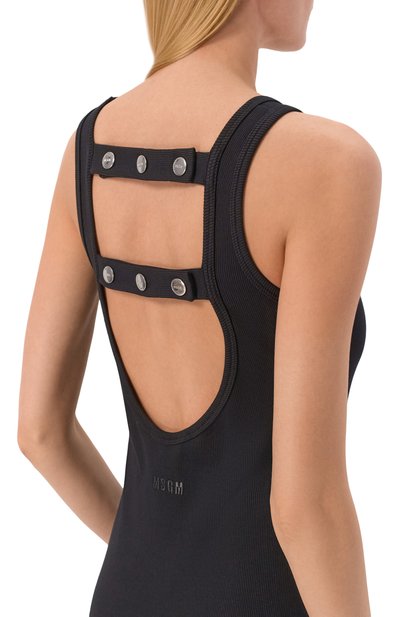 Хлопковое платье MSGM, арт. 4041MDA73N/267120, фото 4