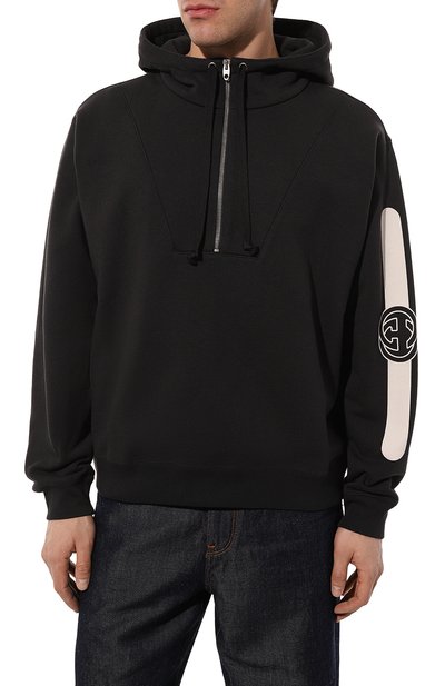 Хлопковое худи GUCCI черного цвета по цене 136800 руб., арт. 627079 XJCOH, фото 3 Хлопковое худи GUCCI, арт. 627079 XJCOH, фото 3