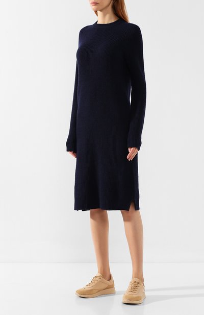 Платье из смеси шерсти и кашемира POLO RALPH LAUREN синего цвета по цене 33200 руб., арт. 211764251, фото 3 Платье из смеси шерсти и кашемира POLO RALPH LAUREN, арт. 211764251, фото 3