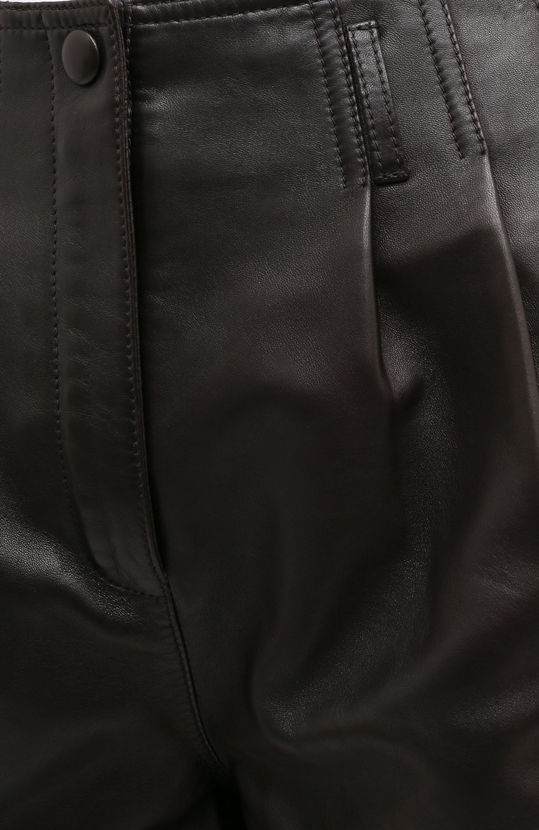 Кожаные шорты SAINT LAURENT, арт. 630200/Y50A2, фото 6