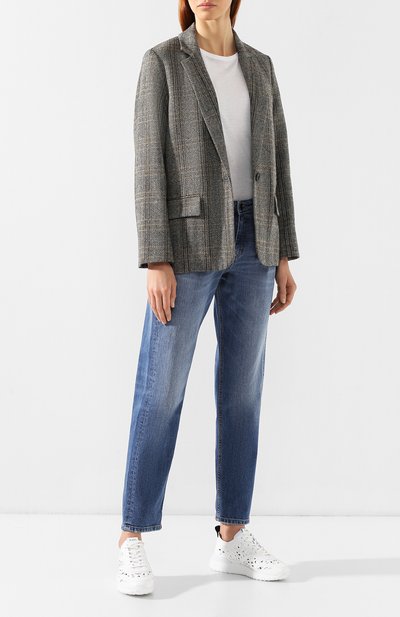 Кожаные кроссовки TOD’S белого цвета по цене 75300 руб., арт. XXW80A0BF30KZ4, фото 2 Кожаные кроссовки TOD’S, арт. XXW80A0BF30KZ4, фото 2