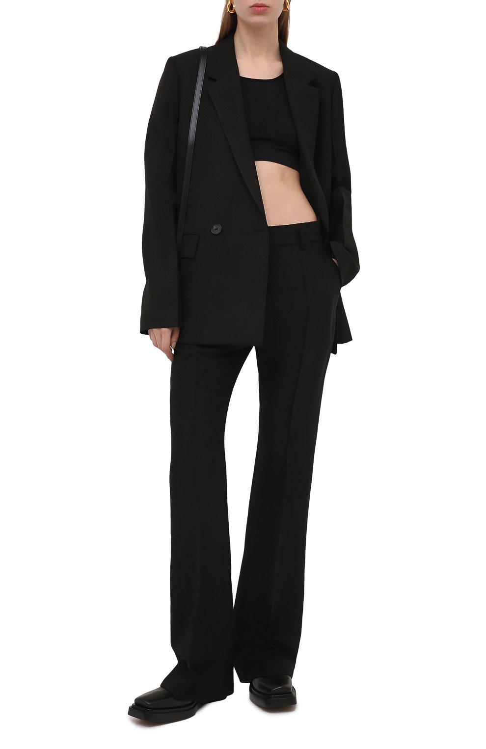 Топ RICK OWENS черного цвета по цене 24500 руб., арт. RP21S3690/KSP, фото 2 Топ RICK OWENS, арт. RP21S3690/KSP, фото 2