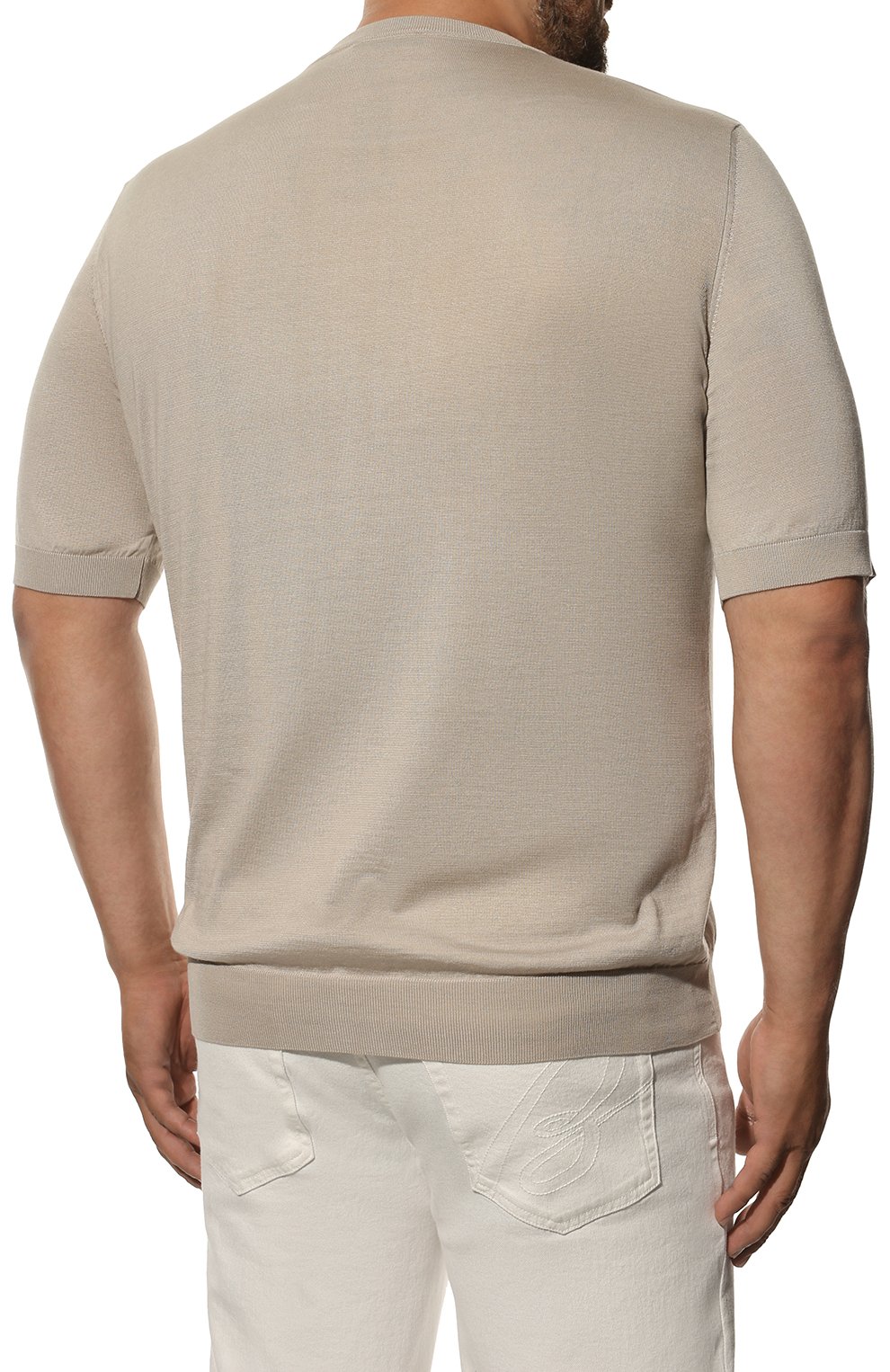 Джемпер из хлопка и шелка ZILLI, арт. MBX-TS030-LETT1/MC01, фото 4