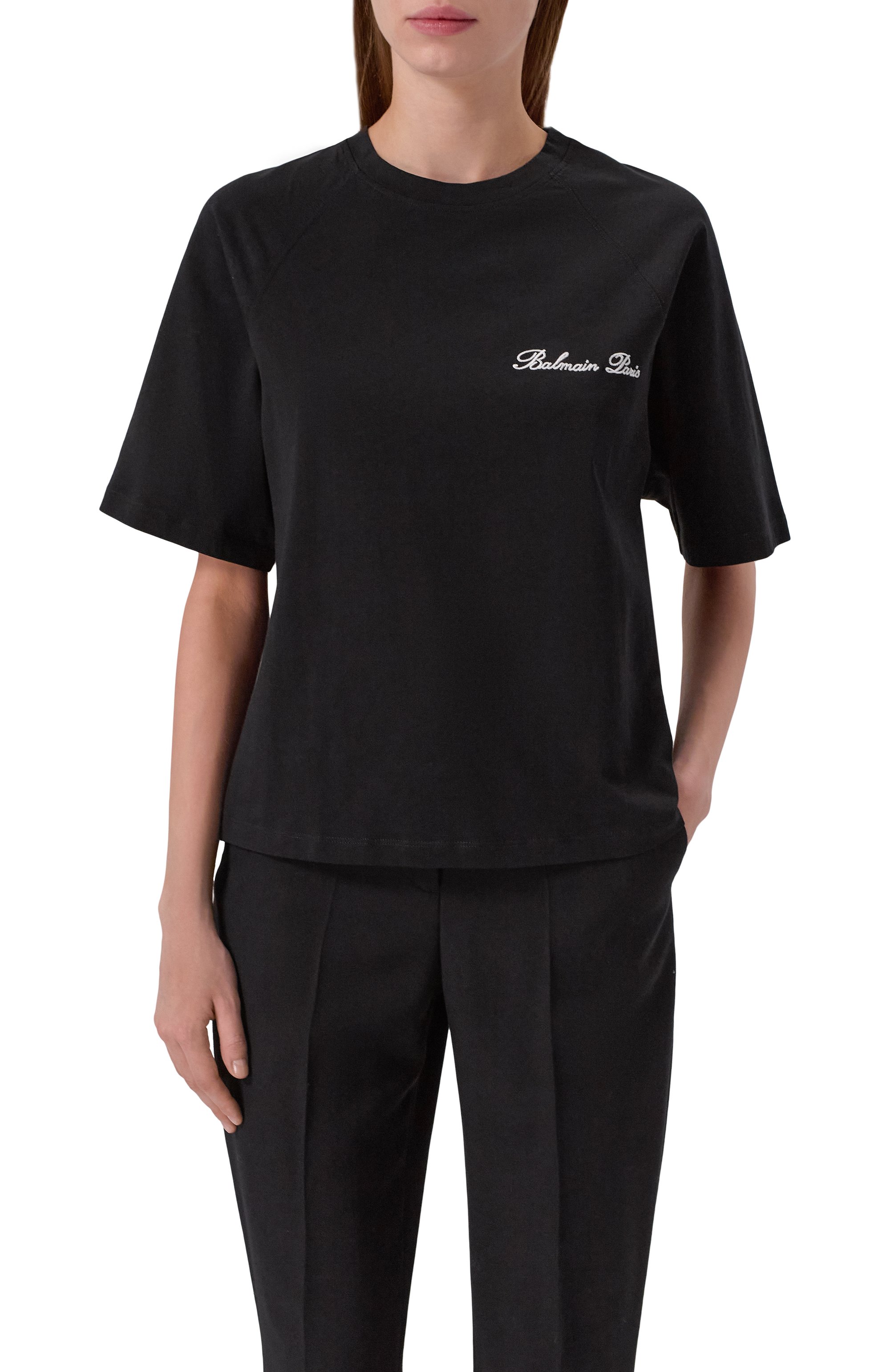 Хлопковая футболка BALMAIN, арт. CF1EG085/BC68, фото 3