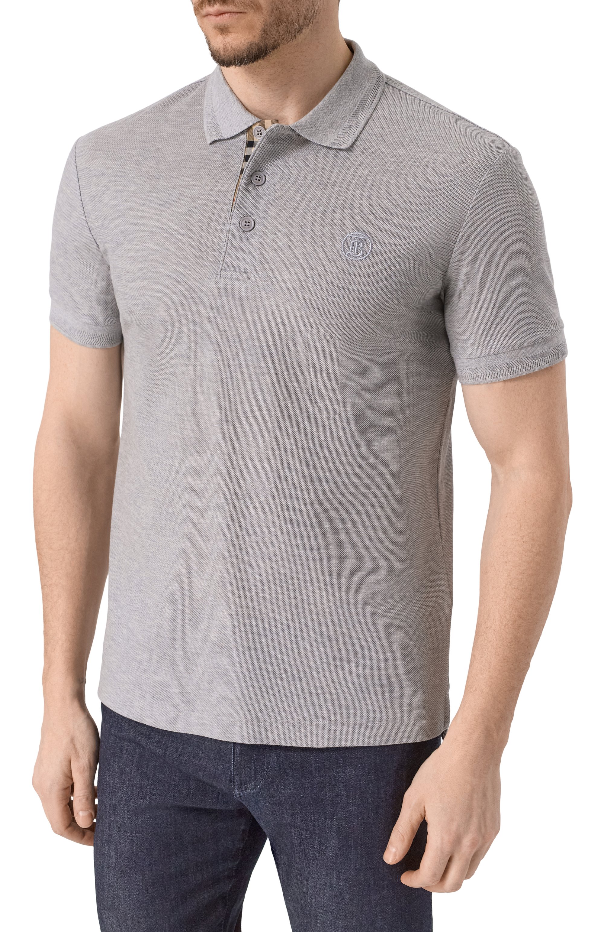 Хлопковое поло BURBERRY, арт. 8052966, фото 3