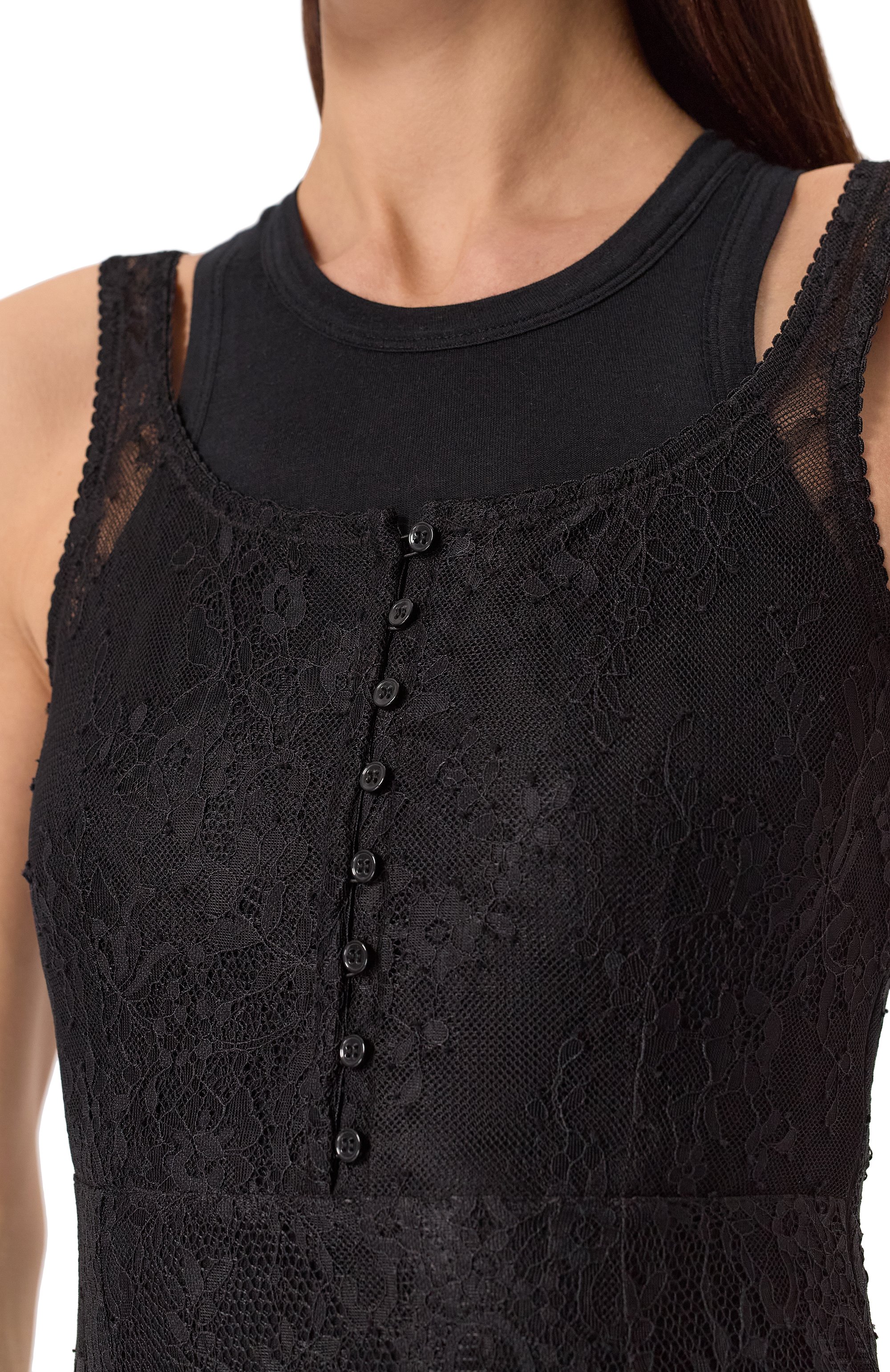 Комбинированное боди THE ATTICO, арт. 250WCY00030/JMD001AA, фото 5