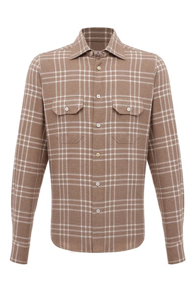 Мужская хлопковая рубашка KITON, арт. UCWMH0864901