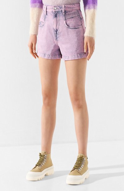 Джинсовые шорты ISABEL MARANT ETOILE розового цвета по цене 22700 руб., арт. SH0287-20P017E/HIANA, фото 3 Джинсовые шорты ISABEL MARANT ETOILE, арт. SH0287-20P017E/HIANA, фото 3