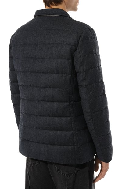 Пуховая куртка nomos-ff MOORER синего цвета по цене 205500 руб., арт. S0M0-FF_SET, фото 4 Пуховая куртка nomos-ff MOORER, арт. S0M0-FF_SET, фото 4