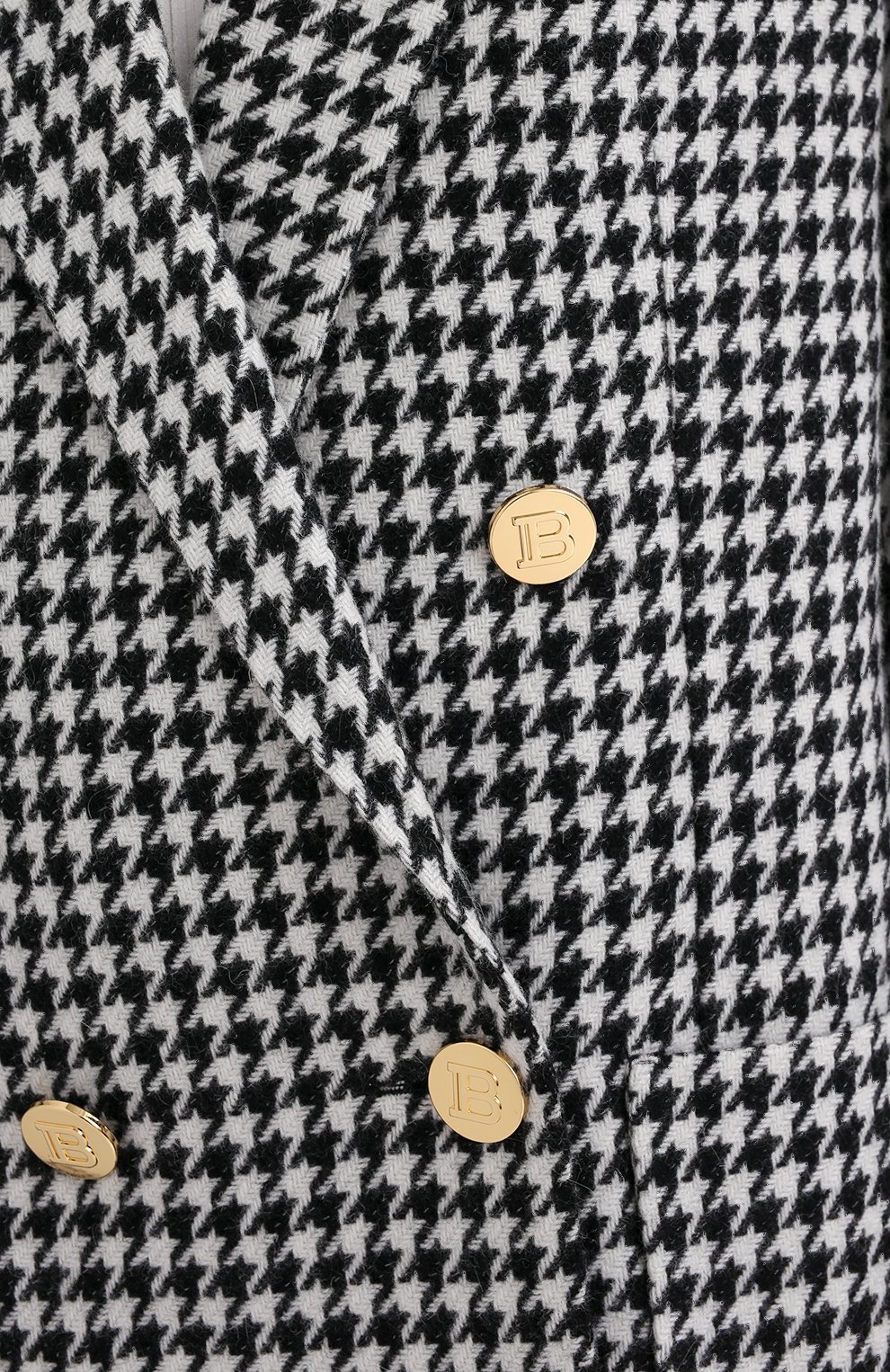 Шерстяной жакет BALMAIN черно-белого цвета по цене 154500 руб., арт. UF17318/W090, фото 5 Шерстяной жакет BALMAIN, арт. UF17318/W090, фото 5