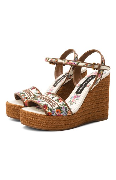 Женские текстильные босоножки lolita DOLCE & GABBANA, арт. CZ0318/A6483