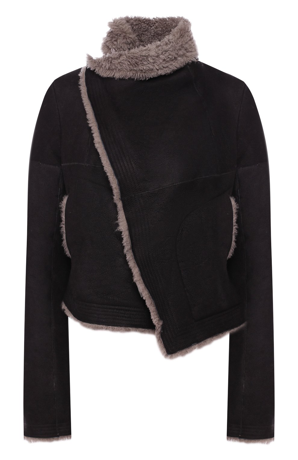 Дубленка RICK OWENS серого цвета по цене 258500 руб., арт. RP19F5753/LSHW, фото 1 Дубленка RICK OWENS, арт. RP19F5753/LSHW, фото 1