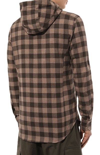 Хлопковая рубашка KITON коричневого цвета по цене 58950 руб., арт. UMCMARH0864507, фото 4 Хлопковая рубашка KITON, арт. UMCMARH0864507, фото 4