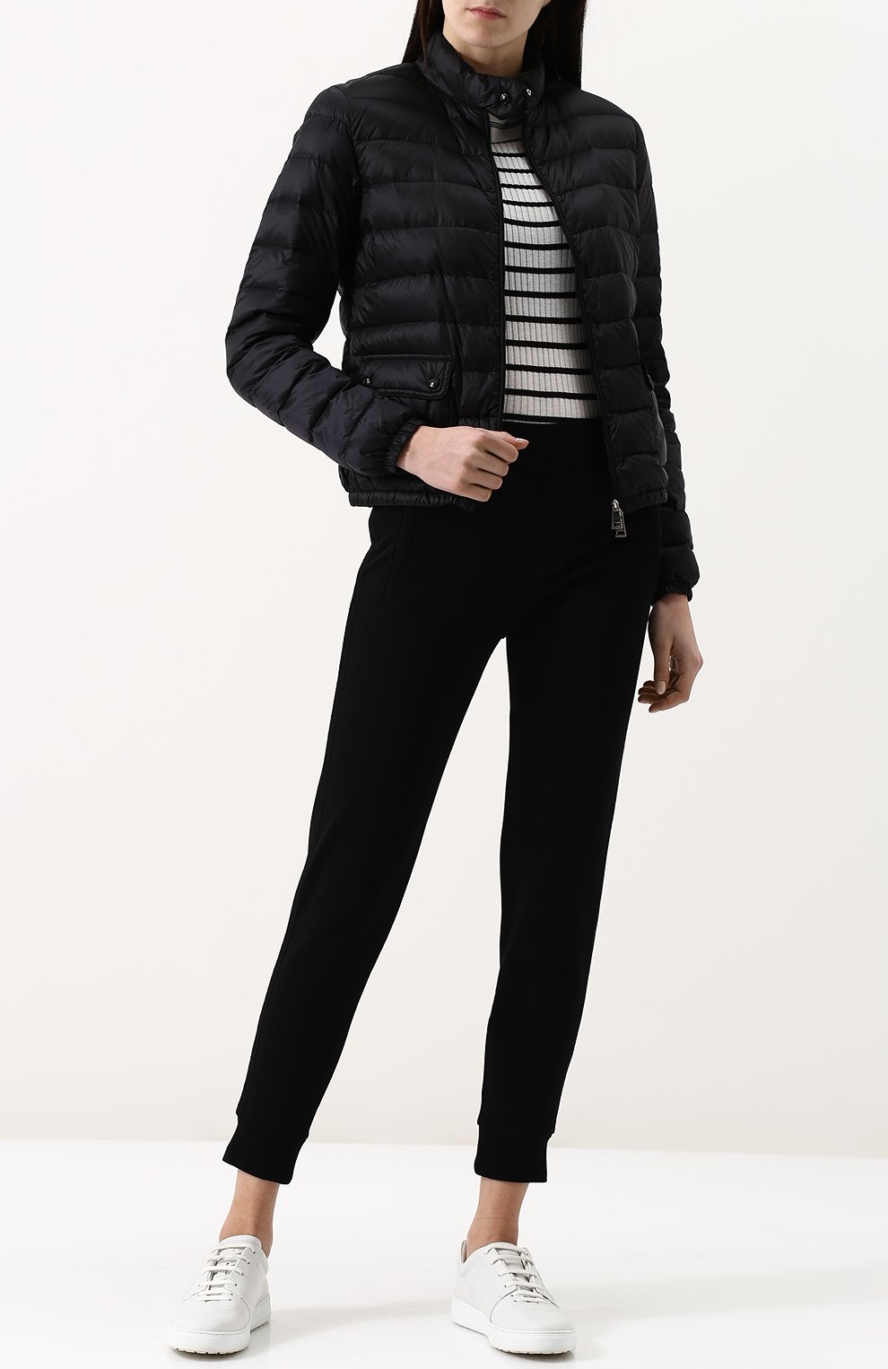 Стеганый пуховик с воротником-стойкой MONCLER, арт. D1-093-45379-99-53048, фото 2