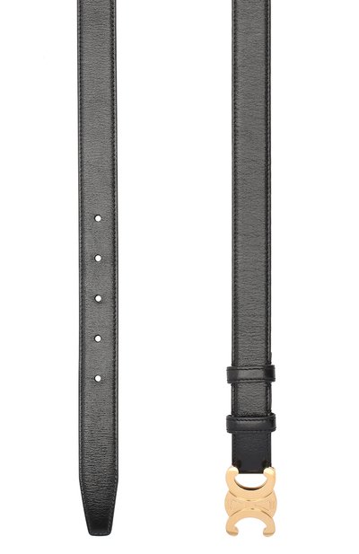 Кожаный ремень CELINE черного цвета по цене 67050 руб., арт. 45AK93A01, фото 2 Кожаный ремень CELINE, арт. 45AK93A01, фото 2