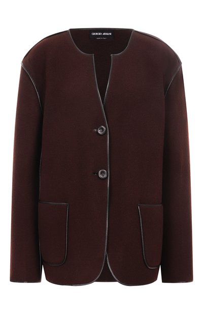 Женский жакет из шерсти и кашемира GIORGIO ARMANI, арт. GW001532/AF12460