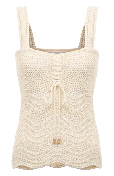 Хлопковый топ ZIMMERMANN, арт. 6796TSS231, фото 1