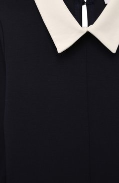 Детское платье из вискозы EIRENE темно-синего цвета, арт. FW242590/9/10A-14/15A | Фото 3 (Рукава: Длинные; Материал внешний: Вискоза; Девочки Кросс-КТ: Платье-одежда; Девочки-школьная форма: Платья; Случай: Формальный; Ростовка одежда: 10 - 11 лет | 140 - 146см, 13 - 15 лет | 158 см, 16 лет | 164 см)