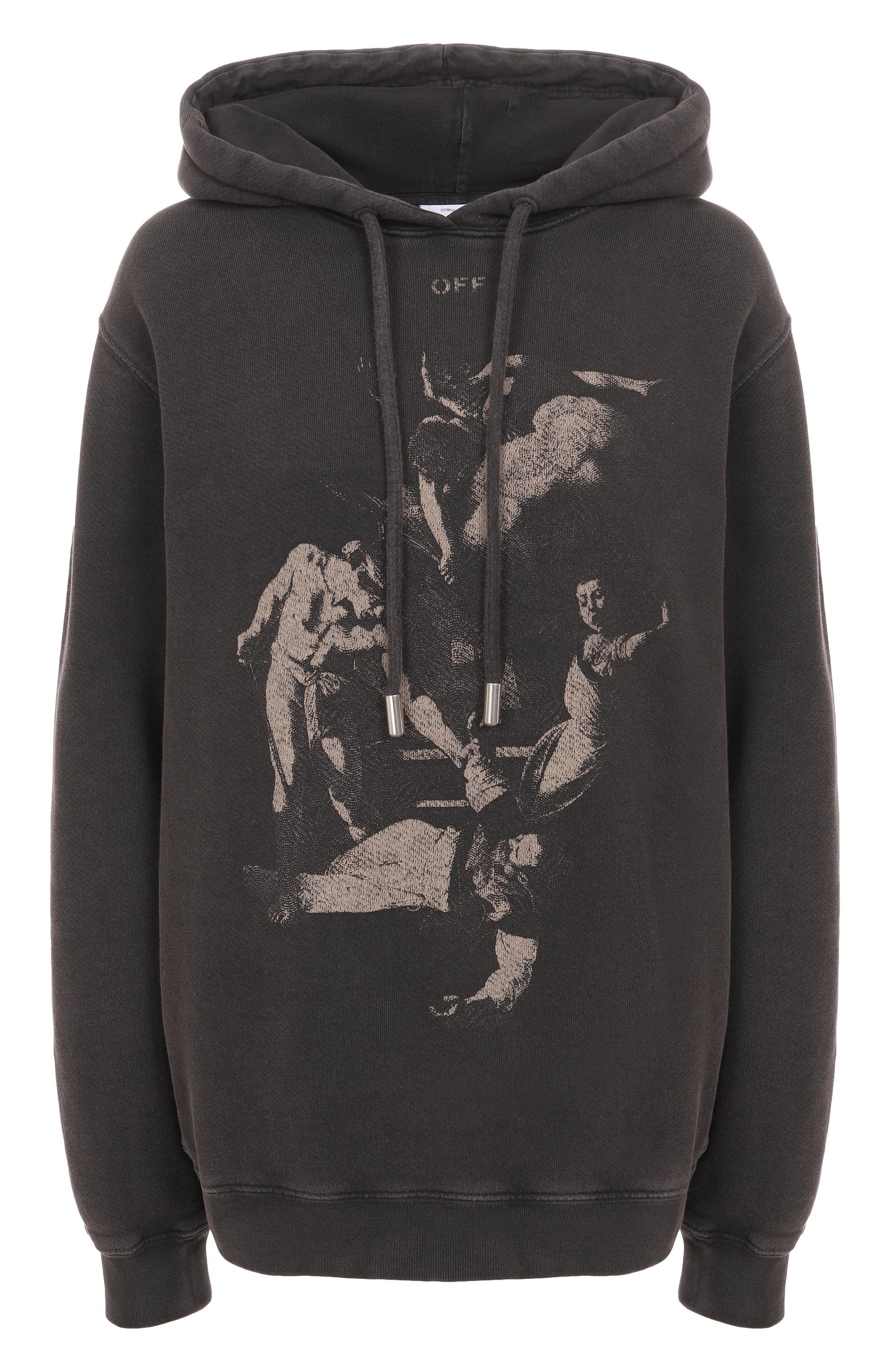 Хлопковое худи OFF-WHITE, арт. 0WBB035S25FLE004070B, фото 1