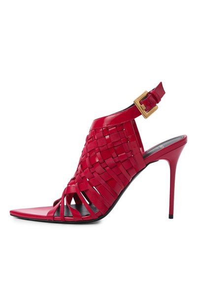 Кожаные босоножки BALMAIN, арт. GN1UH194/LMXK, фото 4