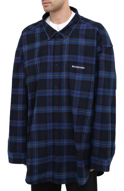 Хлопковая рубашка BALENCIAGA, арт. 625548/TIM19, фото 4