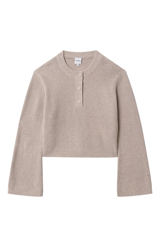 

Хлопковый пуловер Aspesi, Бежевый