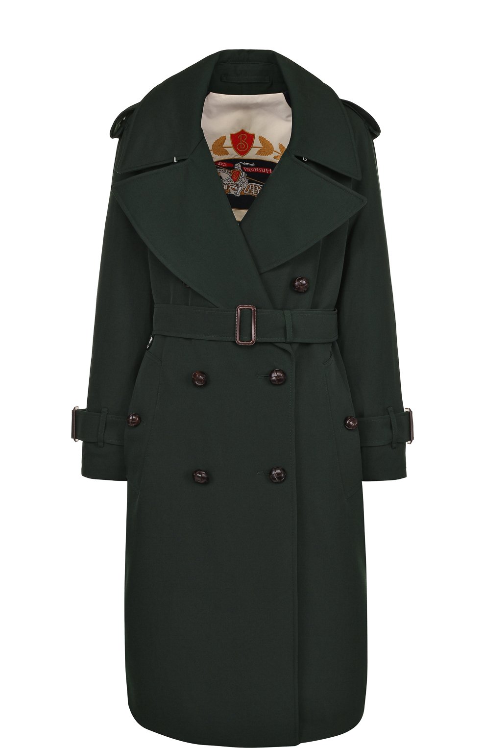 Двубортное шерстяное пальто с поясом BURBERRY, арт. 8003620, фото 1