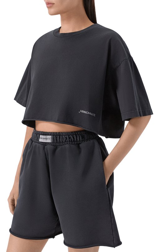 Хлопковая футболка HINNOMINATE HMABW02442 Серый  HMABW02442 Фото 3