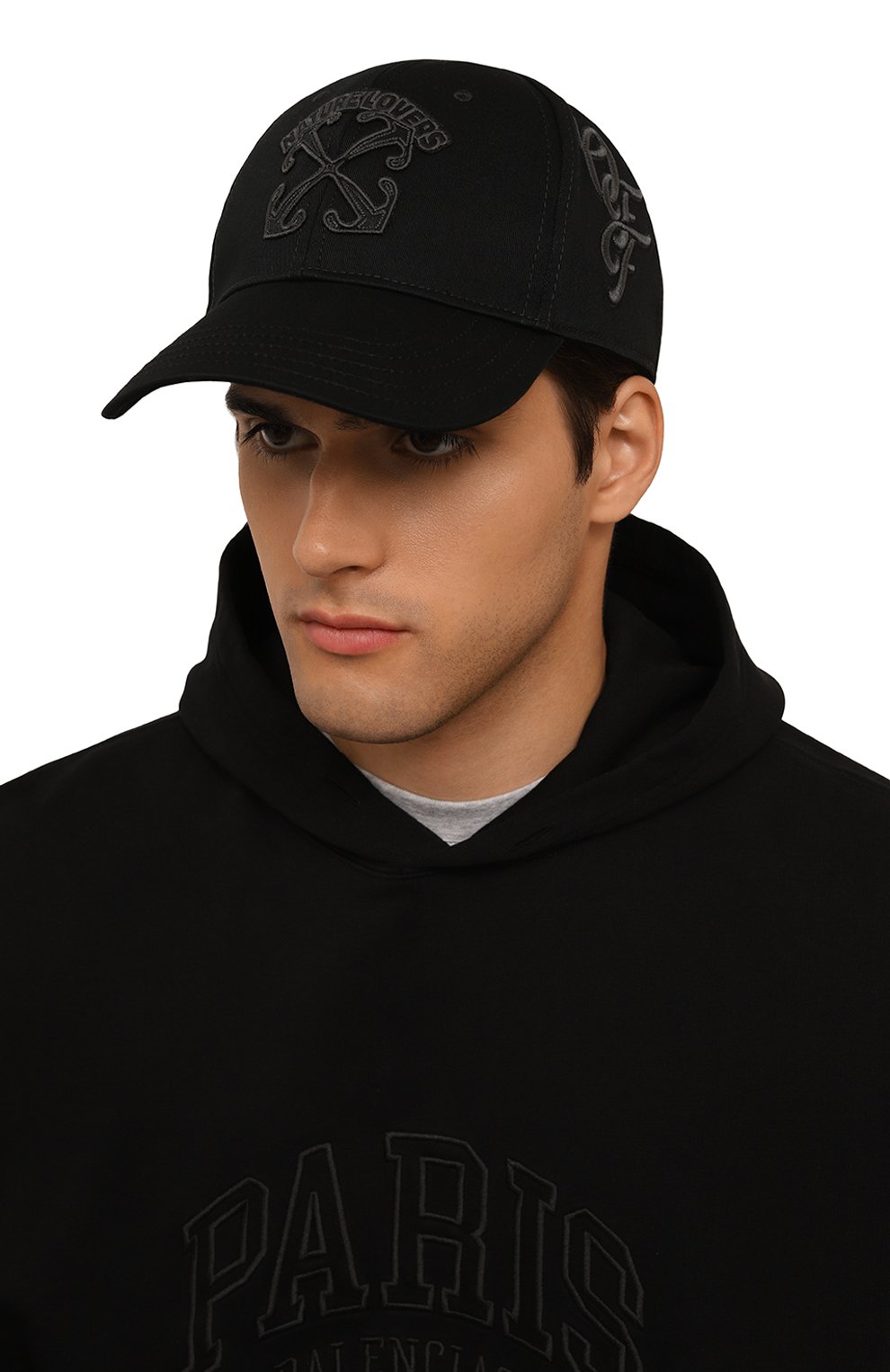 Хлопковая бейсболка OFF-WHITE, арт. 0MLB052S24FAB011, фото 2