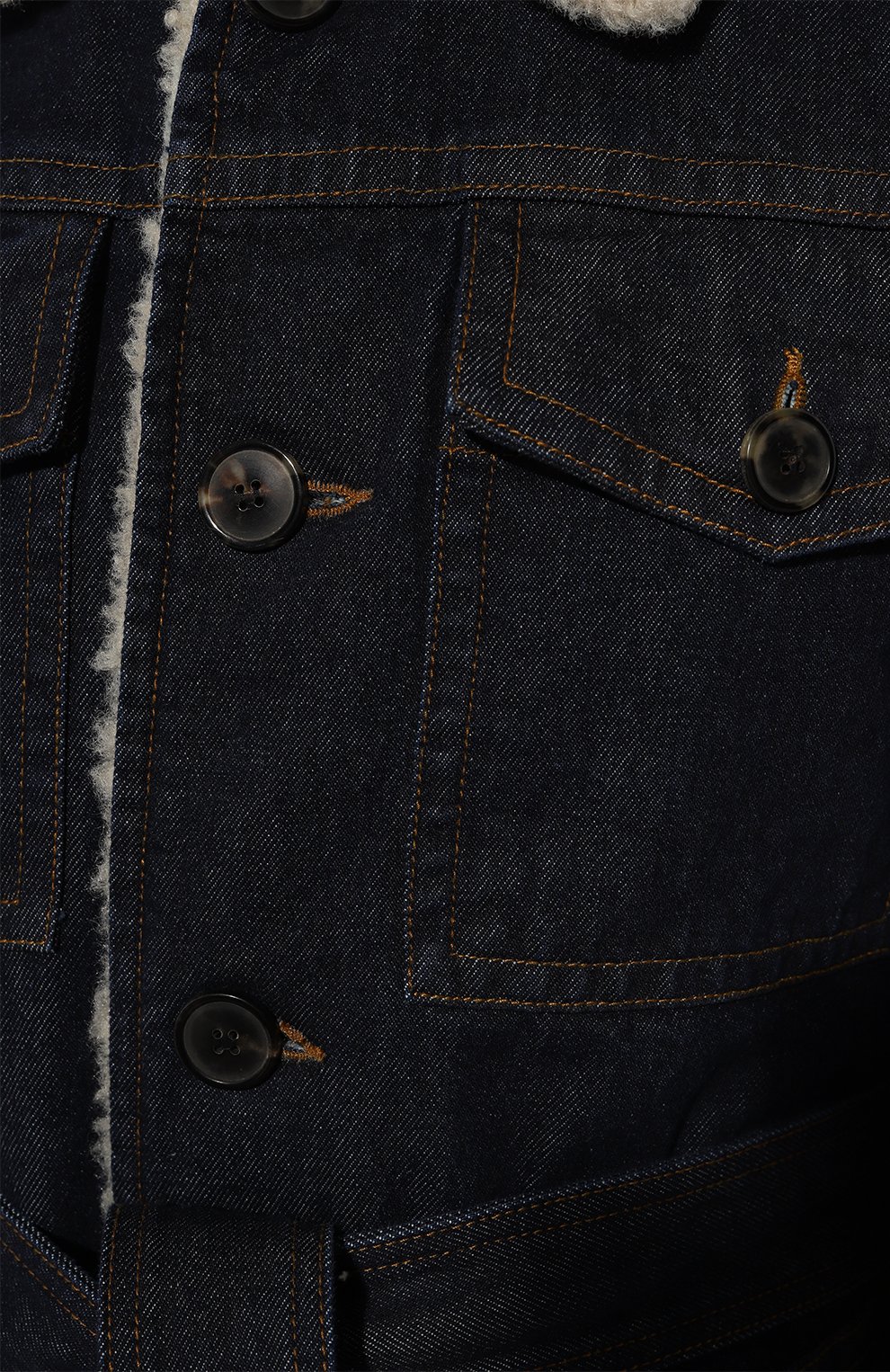 Джинсовая куртка DRIES VAN NOTEN темно-синего цвета по цене 89950 руб., арт. 242-020525-9376, фото 5 Джинсовая куртка DRIES VAN NOTEN, арт. 242-020525-9376, фото 5