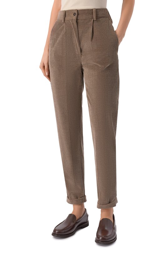 Вельветовые брюки Kiton D50105S06325 Бежевый  D50105S06325 Фото 3