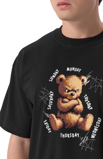 Хлопковая футболка DOMREBEL черного цвета по цене 18600 руб., арт. WEEKDAYS/T-SHIRT, фото 5 Хлопковая футболка DOMREBEL, арт. WEEKDAYS/T-SHIRT, фото 5